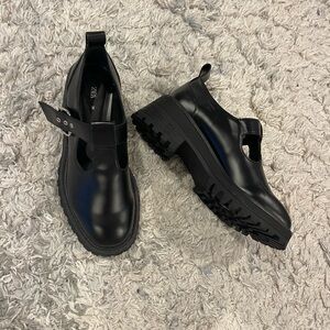 Zara Black Chunky Loafers